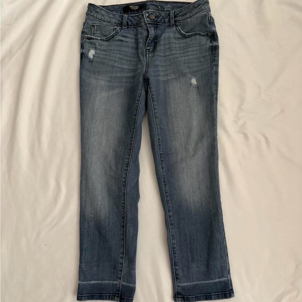 Simply Vera Vera Wang Dark Blue Straight Leg Jeans